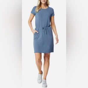 32 Degrees Cool Women's Soft‎ Lightweight Lux Dress Color Heather Indigo Size M